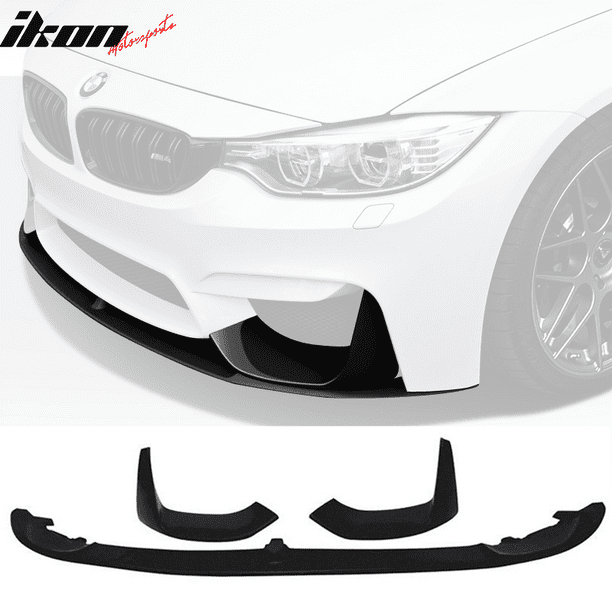 Fits 15-20 BMW F80 M3 F82 M4 P Style Front Bumper Lip Spoiler 3 PCS Fits 15-20 BMW F80 M3 F82 M4 P Style Front Bumper Lip Spoiler 3 PCS